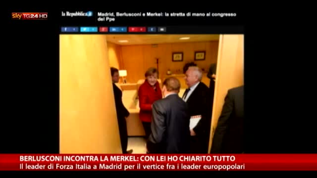 Berlusconi al congresso Ppe a Madrid