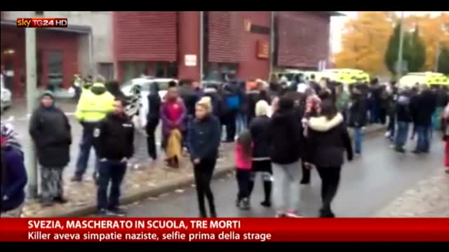 Svezia, killer mascherato scuola: aveva simpatie neonaziste