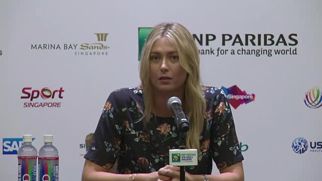 Sharapova: "Ho fatto di tutto per essere a Singapore"