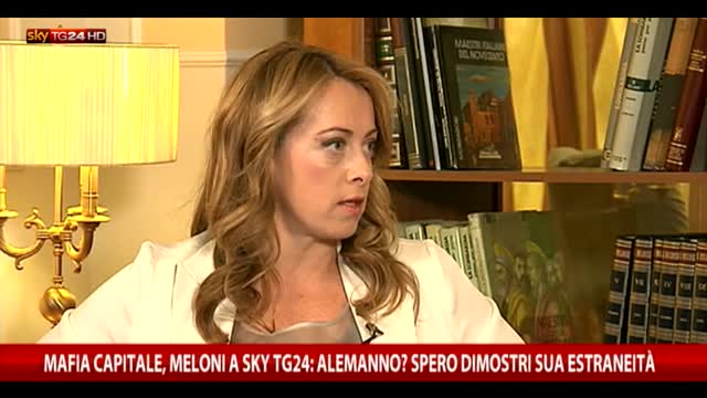 Alemanno, Meloni a Sky TG24: “Non ha fatto bene il sindaco”