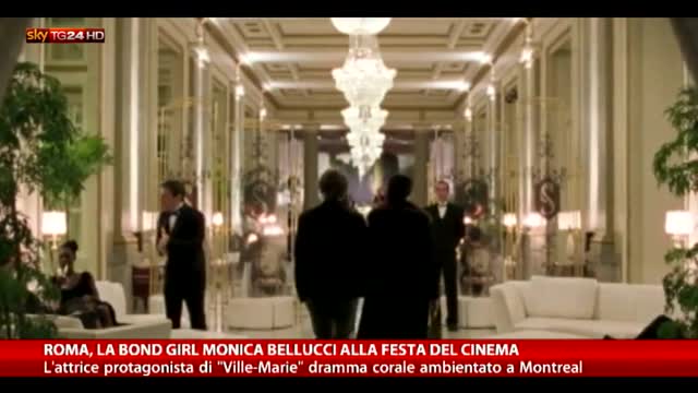 La bond girl Monica Bellucci alla Festa del Cinema di Roma