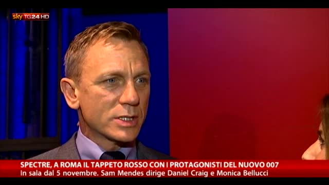 Daniel Craig a Skytg24: "Bellissimo girare a Roma"