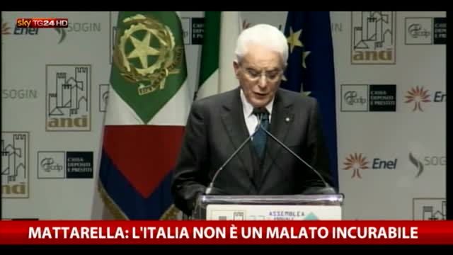 Mattarella: estirpare la corruzione, Italia non è incurabile