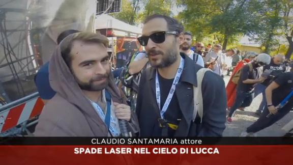 Spade laser nel cielo di Lucca