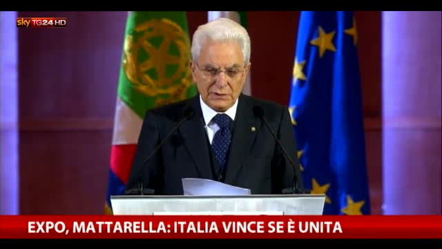 Expo, Mattarella: "L'Italia vince su è unita"
