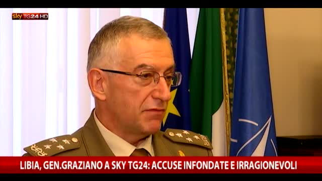 Libia, generale Graziano a Sky TG24: "Accuse infondate"
