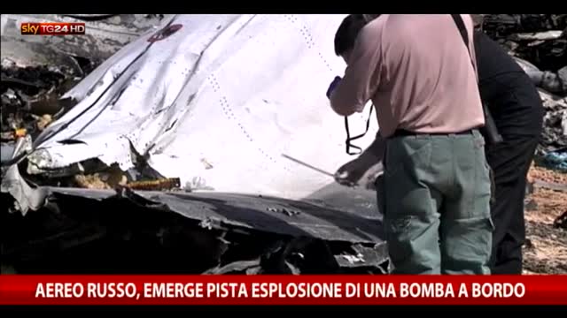 Aereo russo, emerge pista esplosione di una bomba a bordo