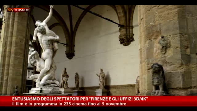 Entusiasmo degli spettatori per Firenze e gli Uffizi 3D 4K 