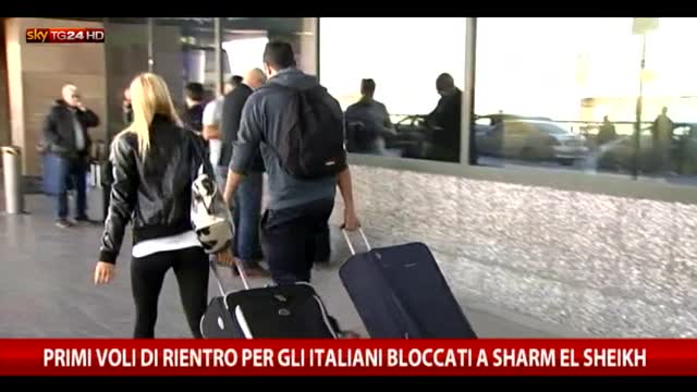 Primi voli di rientro per gli italiani bloccati a Sharm