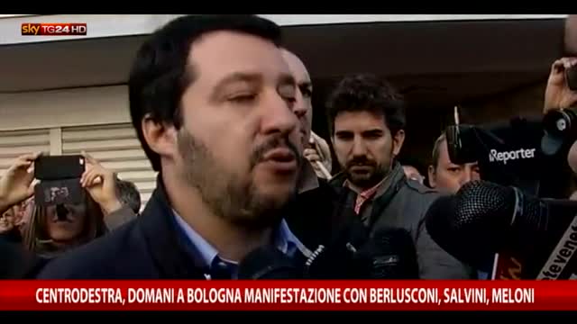 Centrodestra, domani a Bologna manifestazione contro governo