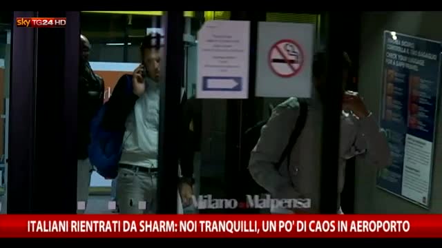 Milano, gli italiani rientrati da Sharm El Sheikh