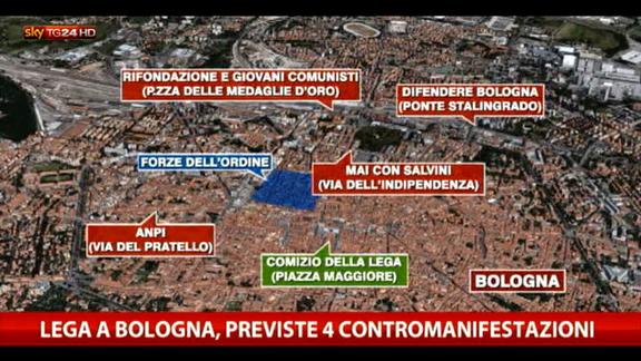 Lega a Bologna, previste 4 contromanifestazioni