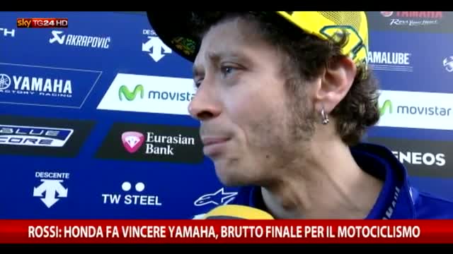 Motociclismo, Rossi: Honda fa vincere Yamaha, brutto finale