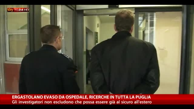 Ergastolano evaso da ospedale, ricerche in tutta la Puglia