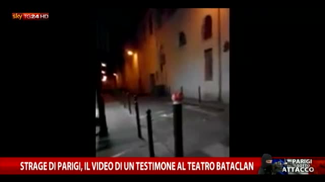 Attacco al Bataclan, il video di un testimone
