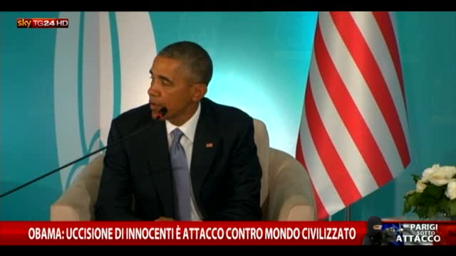 Obama: uccisione di innocenti è attacco contro civiltà