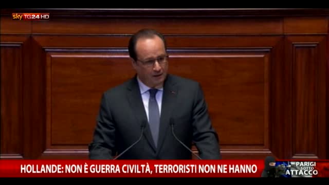 Hollande: non è guerra civiltà, terroristi non ne hanno