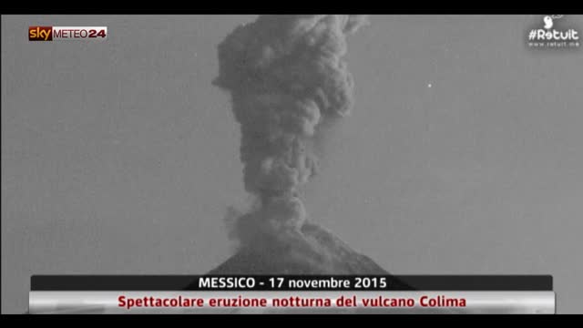 Eruzione del Colima in Messico