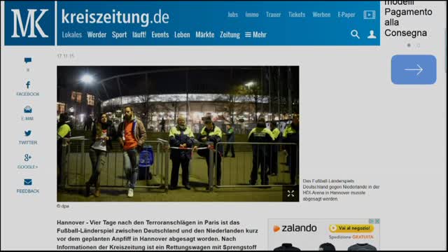 Allarme bomba ad Hannover, stadio evacuato