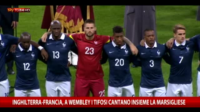 Inghilterra-Francia: lo stadio di Wembley canta Marsigliese
