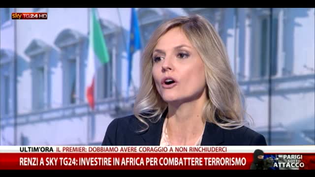 Renzi: l'Italia non fa affari con finanziatori terrorismo