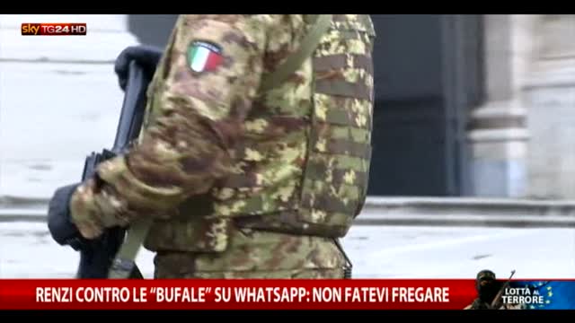 Allerta terrorismo, Renzi: "Non credete alle bufale"