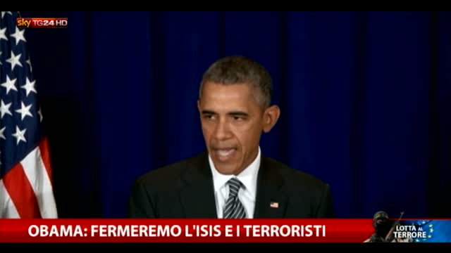 Obama: "Fermeremo l'Isis"