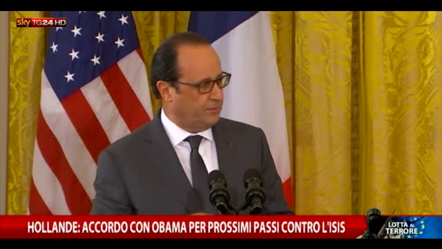 Hollande: accordo con Obama per prossimi passi contro Isis