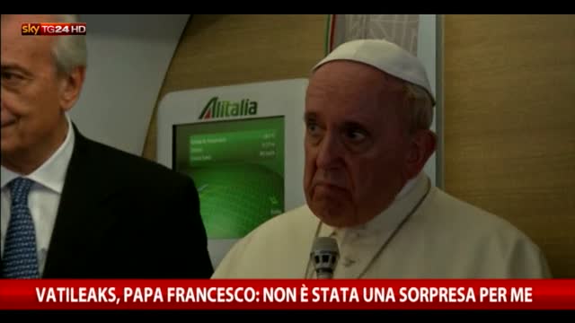 Vatileaks, Papa Francesco: Per me non è stata una sorpresa
