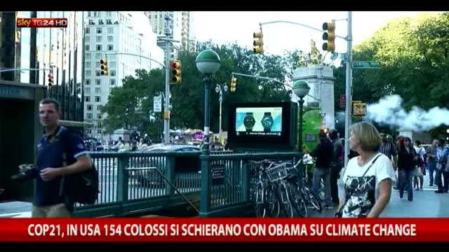 Cop21, 154 colossi si schierano con Obama su climate change