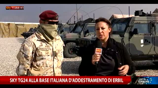 Iraq, Sky TG24 alla base italiana d’addestramento di Erbil