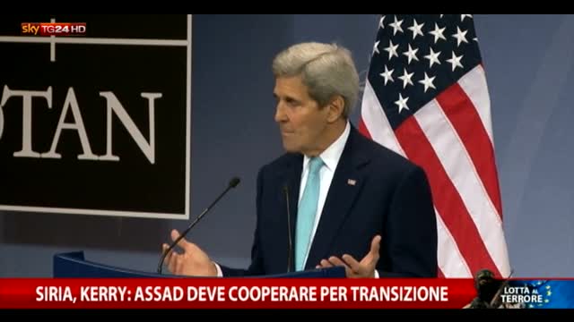 Siria, Kerry: Assad deve cooperare per transizione