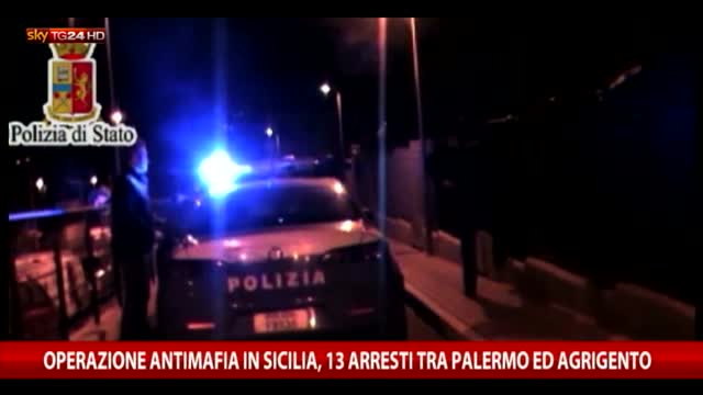 Antimafia in Sicilia: 13 arresti tra Palermo e Agrigento