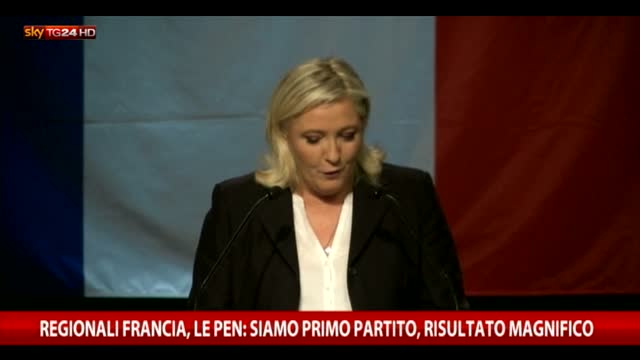 Regionali Francia, Marine Le Pen: risultato magnifico