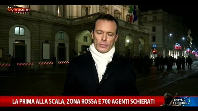 Prima della Scala a Milano, zona rossa e 700 agenti
