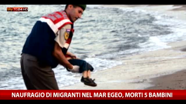 Naufragio di migranti nel mar Egeo, morti 5 bambini