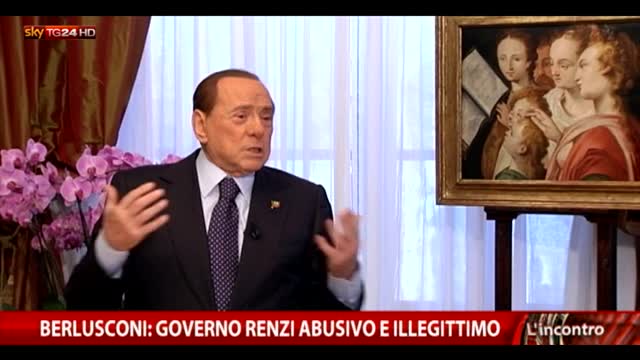 Berlusconi: governo Renzi è abusivo