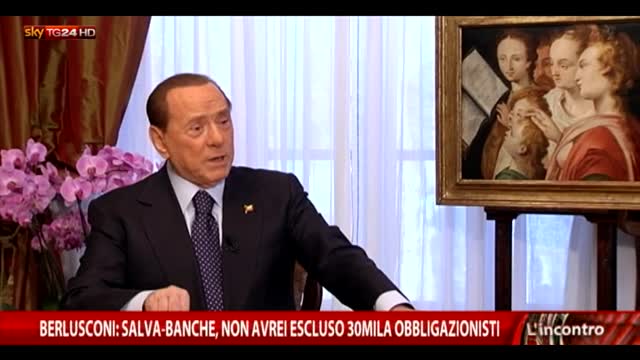 Berlusconi: Salva-banche, non avrei escluso obbligazionisti