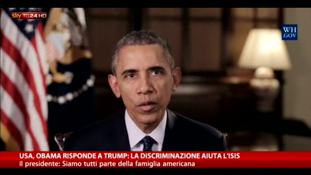 "La discriminazione aiuta l'Isis", Obama risponde a Trump