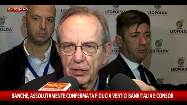 Padoan: confermata fiducia a vertici Bankitalia e Consob