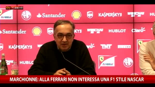 Marchionne: alla Ferrari non interessa una F1 stile Nascar 