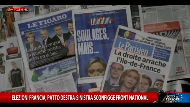 Urne Francia, patto destra-sinistra sconfigge Front national