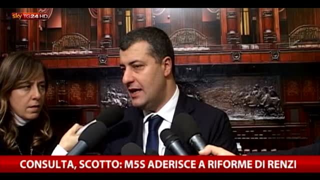Consulta, Scotto: M5S aderisce a riforme di Renzi 