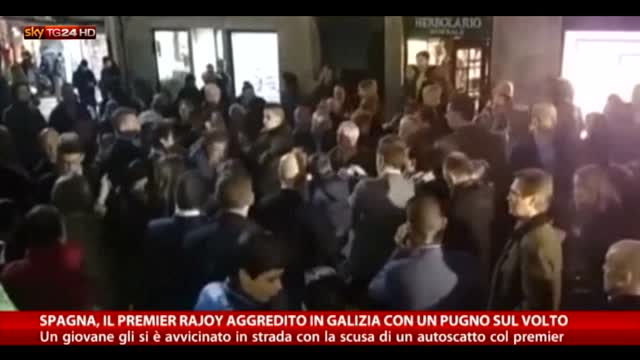 Spagna, premier Rajoy aggredito in Galizia: pugno in faccia