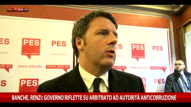 Renzi: l'Anticorruzione di Cantone gestirà gli arbitrati
