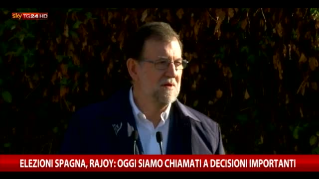 Elezioni Spagna, Rajoy: oggi chiamati a decisioni importanti