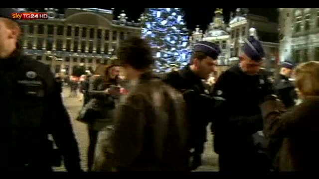 Bruxelles, città blindata per la notte di Capodanno