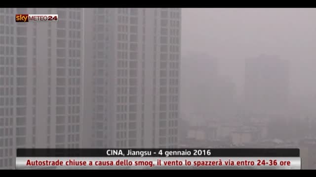 Smog elevato nella Cina centrale