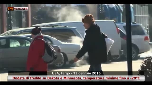 Ondata di freddo tra Dakota e Minnesota