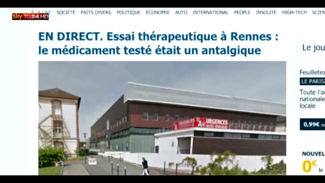 Francia, sperimentazione farmaci: gravi 6 volontari